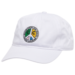 Men's - Cross Colours Black Peace Dad Hat - White/Multi Color