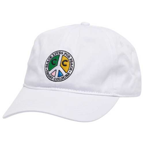 

Cross Colours Mens Cross Colours Black Peace Dad Hat - Mens White/Multi Color Size One Size