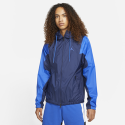 Men's - Jordan Essential Woven Jacket  - Midnight Navy/Hyper Royal