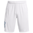 Under Armour Tech Graphic Football Shorts - Men's White/Royal