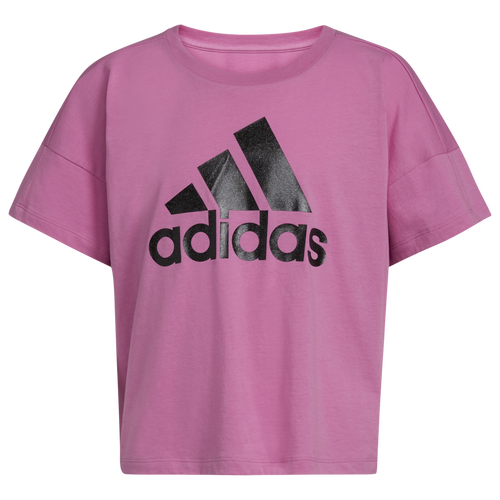 

Girls adidas adidas BOS Oversize T-Shirt - Girls' Grade School Purple