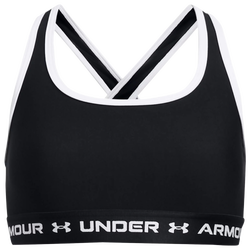 Girls' Grade School - Under Armour Crossback Mid Solid - Black/White/Black