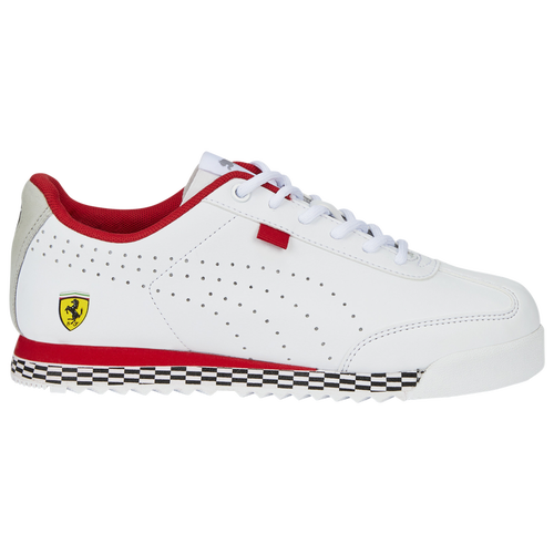 

PUMA Boys PUMA Ferrari Roma Via Perf - Boys' Grade School Running Shoes Puma White/Puma White Size 5.0