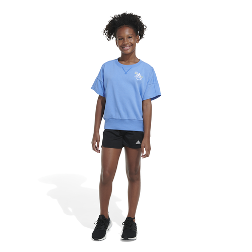 

Girls adidas adidas Bee Kind T-Shirt - Girls' Grade School Blue/White Size L