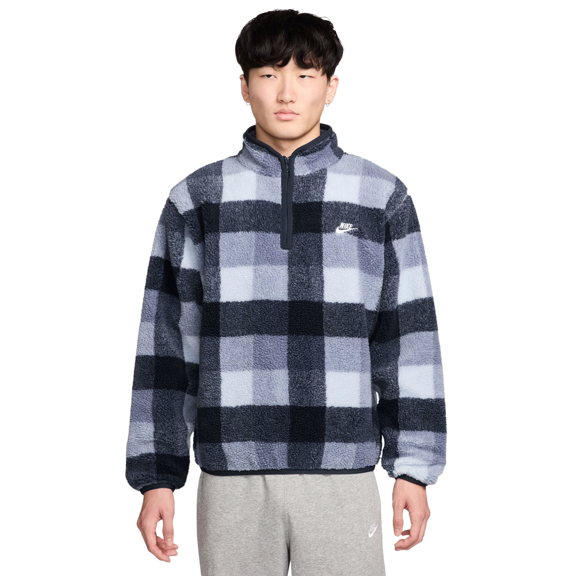 Nike Club Seasonal Winterized All Over Print Half-Zip | Foot Locker