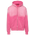 LCKR Chandail à capuchon avec glissière pleine longueur d’aspect usé - Pour hommes Rose choquant