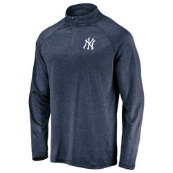 Men's - Fanatics Yankees Iconic Primary Logo 1/4 Zip Pullover - Navy