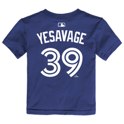 Boys' Toddler - Nike MLB Home Name & Number T-Shirt  - White/Rush Blue