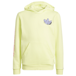 Boys' Grade School - adidas Dino Pullover Hoodie  - Pulse Yellow/Purple