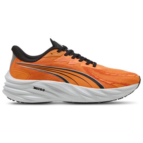 Mens PUMA Velocity Nitro 4 - Running Shoes - Orange / Black Size 13.0