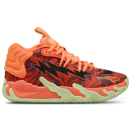 

PUMA Boys Lamelo Ball PUMA MB3 Low Halloween - Boys' Grade School Basketball Shoes Fluro Orange/Green/Puma Black Size 6.5