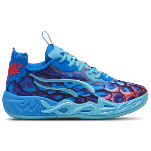 BOYS - PUMA MB.04 Low Alien Skin - Ultra Blue/Luminous Pink Green Glare