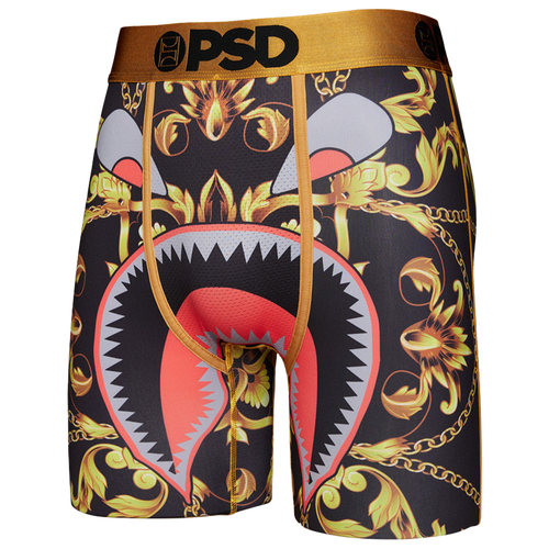 

PSD Mens PSD Graphic Briefs - Mens Black/Gold Size S