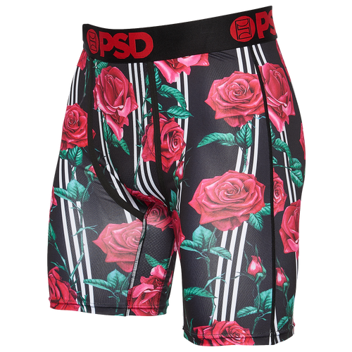 

PSD Mens PSD Pin Stripe Underwear - Mens Black/Red Size XXL