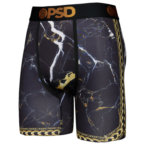 

PSD Mens PSD Chain Sport Underwear - Mens Black/Gold Size L