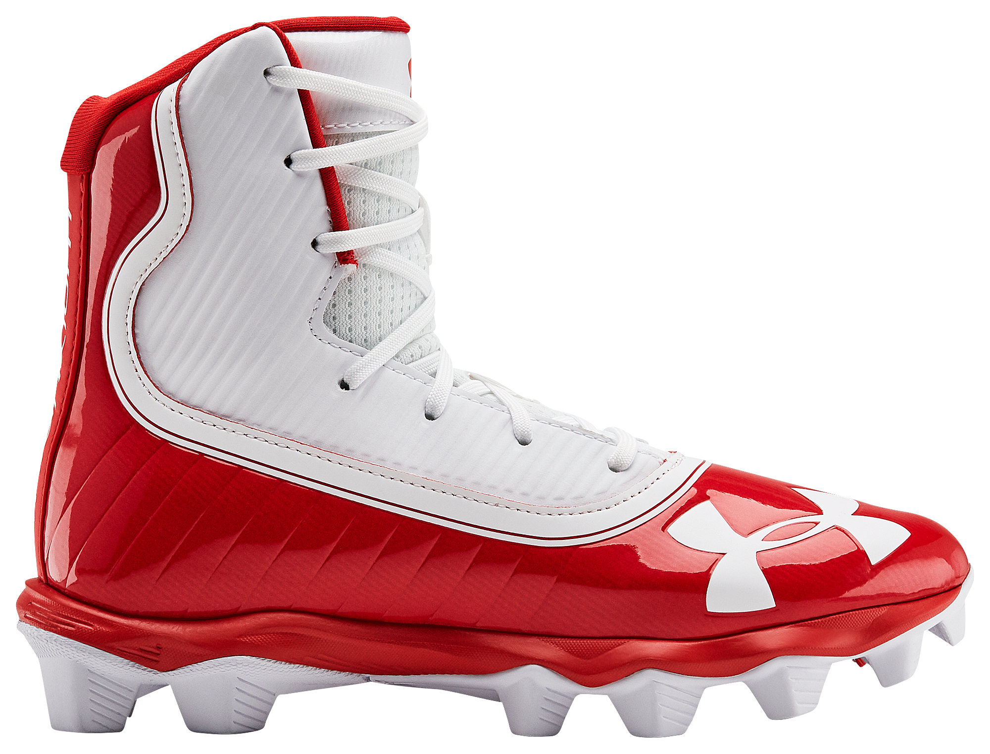 boys red football cleats