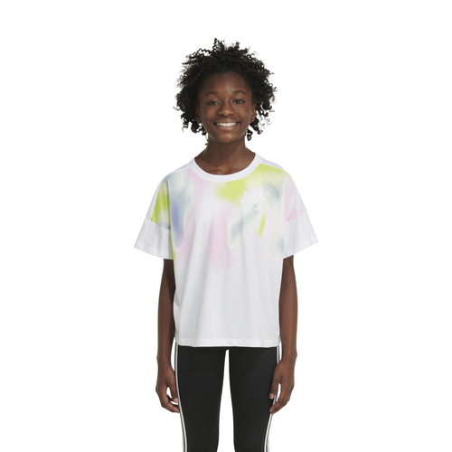 

Girls adidas adidas Loose Box T-Shirt - Girls' Grade School White/Multi Size M