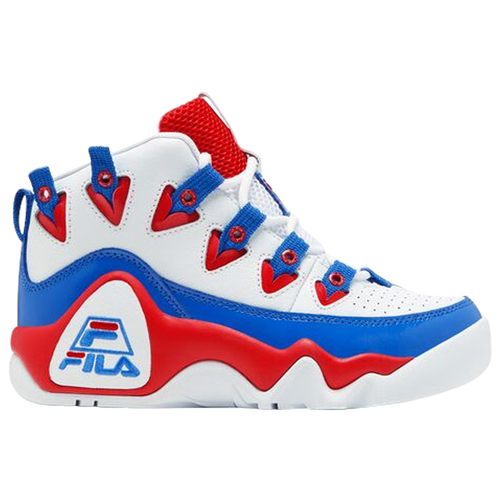 

Fila Boys Fila Grant Hill - Boys' Grade School Basketball Shoes White/Blue/Red Size 06.5