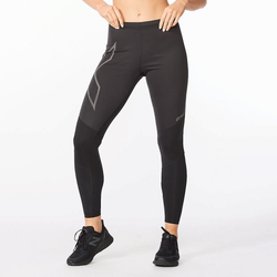 Women's - 2XU Ignition Shield Compression Tights - Black/Black Reflective
