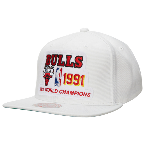 Mitchell & Ness Mens Chicago Bulls  Bulls 91 Champs Snapback In Multi/white