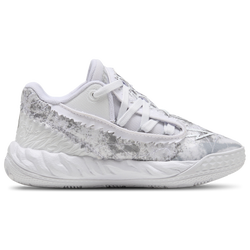 Boys' Preschool - PUMA Mb.05 Lo Team - White/Gray Echo