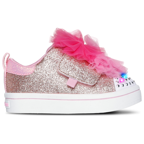 Girls Skechers Skechers Twi-Lites 2.0 - Girls' Toddler Shoe Pink/Rose Gold Size 06.0