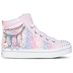 Girls' Preschool - Skechers Twi-Lites - Light Pink/Multi