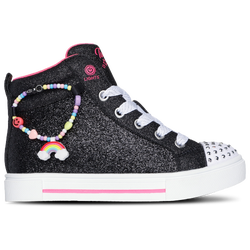 Girls' Preschool - Skechers Twinkle Sparks - Black/Black Synthetic