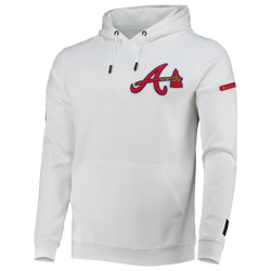 Men's - Pro Standard Braves Logo Pullover Hoodie - White