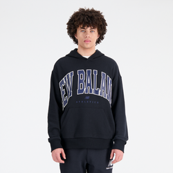 Men's - New Balance Uni Big Font Hoodie - Black