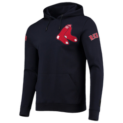 Men's - Pro Standard Red Sox Logo Pullover Hoodie - Navy
