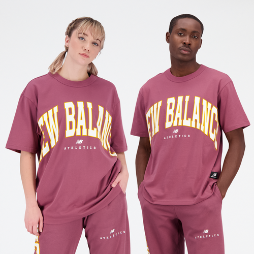 

New Balance Mens New Balance Uni Big Font Shorts - Mens Maroon/White Size U4