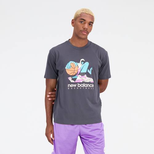 T-shirt ModeSens Mens Hoop Black/multi New In Balance Graphic Artist |