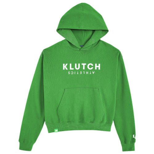 

New Balance Mens New Balance Klutch Pullover Hoodie - Mens Green/White Size S