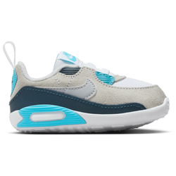 Boys' Infant - Nike Air Max 90 Crib  - Blue/White/Gray