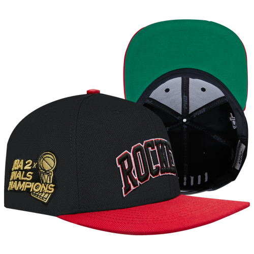 

Pro Standard Pro Standard Rockets Half Court Wool Snapback Hat - Adult Black/Red/Black Size One Size
