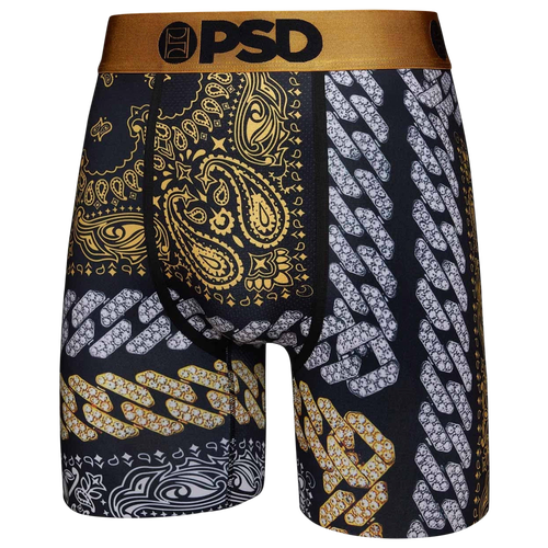 

PSD Mens PSD Graphic Briefs - Mens Black Size XXL