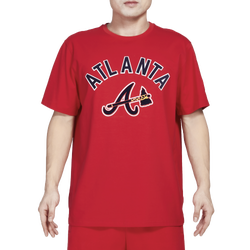 Men's - Pro Standard Braves Stacked Logo Pro Team Shirt - Red