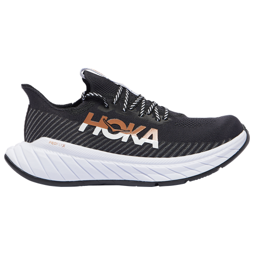 

HOKA Womens HOKA Carbon X 3 Running Shoes - Womens Black/White/Gold Size 08.0