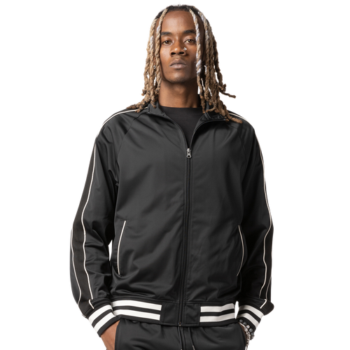 

LCKR Mens LCKR Tricot Track Jacket - Mens Black/Black Size S