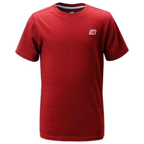 

Boys New Balance New Balance LBR Logo T-Shirt - Boys' Grade School Red Size XL