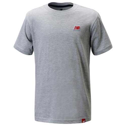 

Boys New Balance New Balance LBR Logo T-Shirt - Boys' Grade School Grey Size M