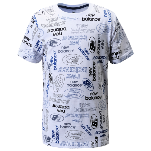 

Boys New Balance New Balance Printed Logo T-Shirt - Boys' Grade School White Size M