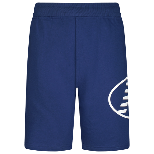 

Boys New Balance New Balance Fleece Logo Shorts - Boys' Grade School Blue Size XL