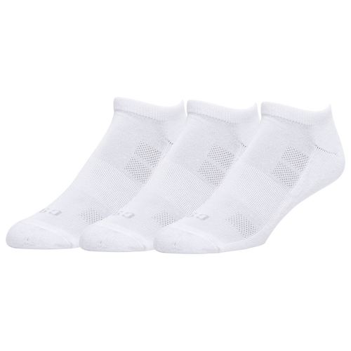 

CSG Mens CSG 3PK No Show - Mens White/White/White Size L