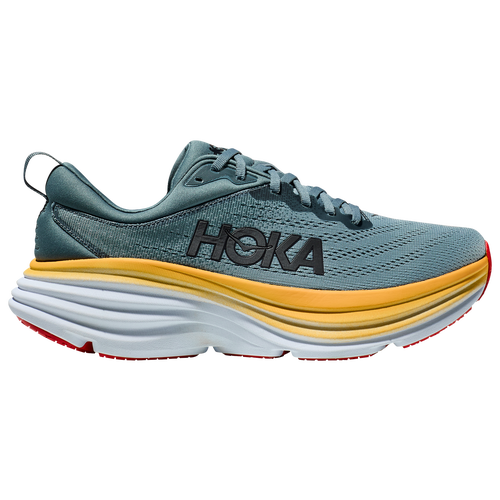 

HOKA Mens HOKA Bondi 8 - Mens Shoes Yellow/White/Grey Size 13.0