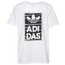 adidas Static Logo T-Shirt - Boys' Grade School White