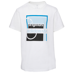 Boys' Grade School - adidas Court Kit Logo T-Shirt - White