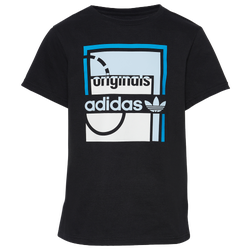 Boys' Grade School - adidas Court Kit Logo T-Shirt - Black