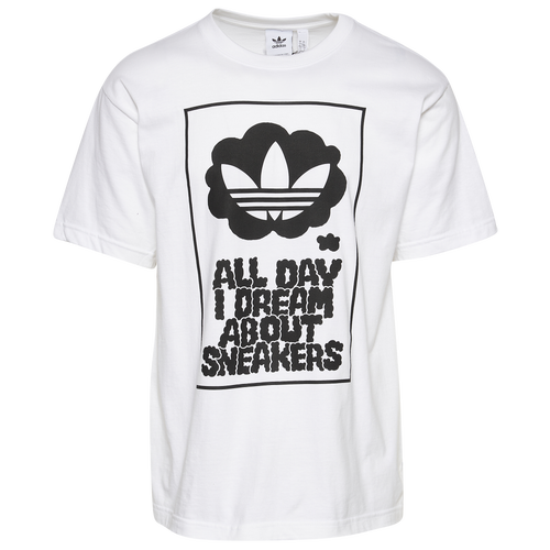 

adidas Originals Mens adidas Originals All Day Sneakers T-Shirt - Mens White/Black Size S